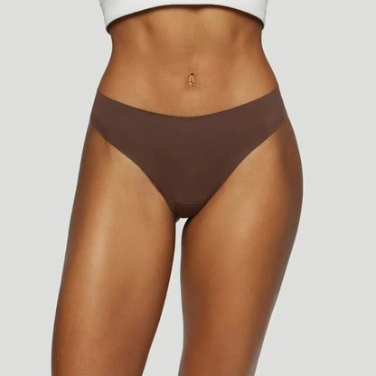 Mid-waisted thong brown (Set of 3)