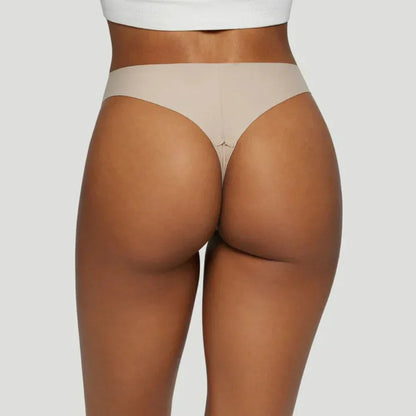 Mid-waisted thong nude (Set of 3)